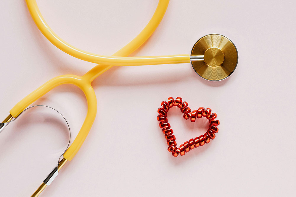 Stethoscope and heart