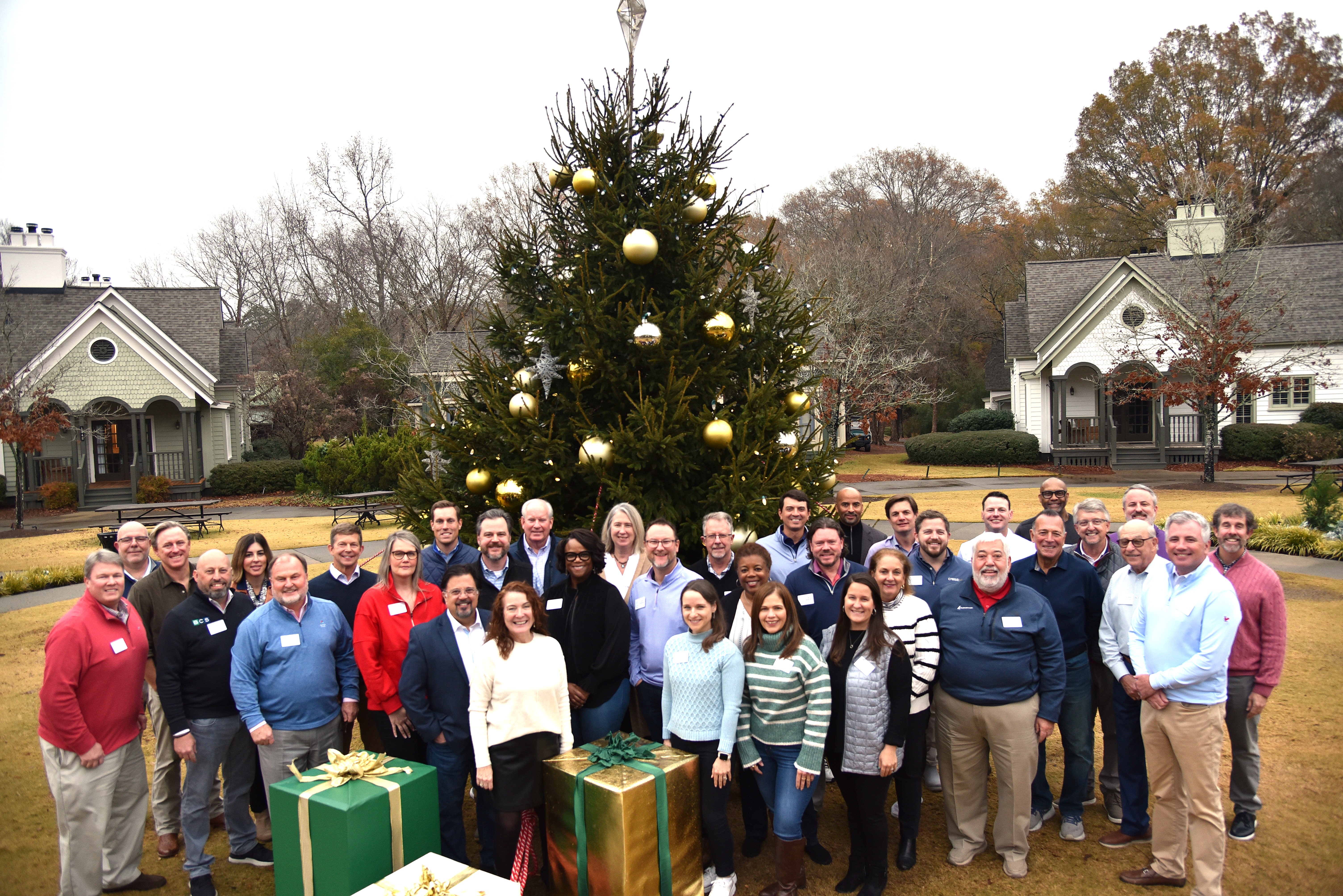 Board of Directors and Officers standing outside 